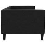 vidaXL Lit de repos sans matelas noir 80x200 cm tissu