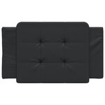 vidaXL Coussin de tête de lit noir 80 cm similicuir