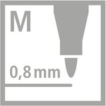 Stylo feutre pointMax pointe moyenne 0.8mm vert feuille STABILO