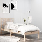 vidaXL Cadre de lit Bois massif 90x200 cm