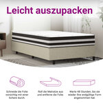 vidaXL Matelas à ressorts ensachés moyen 100x200 cm