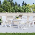 vidaXL Coussins de chaise de jardin lot de 4 crème 40x40x4 cm