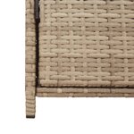 vidaXL Armoire de rangement de jardin beige 83x45x76 cm résine tressée