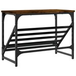 vidaXL Étagère à chaussures chêne fumé 60x30x45 cm bois d'ingénierie