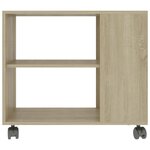 vidaXL Table d'appoint Chêne sonoma 70x35x55 cm Bois d'ingénierie