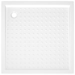 vidaXL Receveur de douche avec picots Blanc 80x80x4 cm ABS