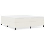 Lit Box Spring vidaXL Crème Super King Tissu Côtelé