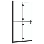 vidaXL Paroi de douche pliable Verre ESG transparent 80x190 cm
