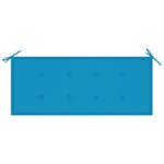 vidaXL Banc de jardin avec coussin 120 cm Bambou