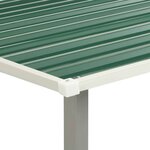 Vidaxl abri de jardin à portes coulissantes vert 386x312x178 cm acier