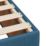 vidaXL Sommier à lattes de lit et matelas Bleu foncé 120x200cm Velours
