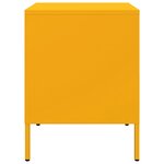 vidaXL Tables de chevet 2 Pièces jaune moutarde 36x39x50 5 cm