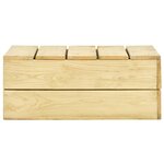 vidaXL Salon de jardin 2 Pièces Bois de pin imprégné