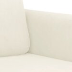 vidaXL Ensemble de canapés 2 Pièces avec coussins crème velours