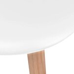 vidaXL Chaises à manger lot de 2 Blanc Plastique