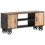 vidaXL Meuble TV 110x30x49 cm Bois de récupération massif