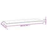 vidaXL Coussin de banc de jardin taupe 180x50x7 cm tissu oxford