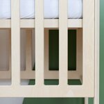 Lit bébé CHRUPPY 60 x 120 cm verni et blanc