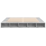 vidaXL Cadre de lit gris béton 180x200 cm bois d'ingénierie