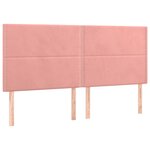 vidaXL Cadre de lit sans matelas rose velours