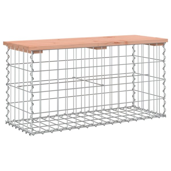 vidaXL Banc jardin design gabion 83x31 5x42 cm bois massif de douglas