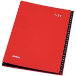 Trieur numérique 31 compartiments rouge