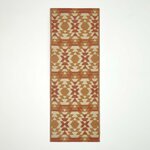 Tapis extérieur terrasse réversible - Tapis de jardin imperméable et résistant UV - Anya - Orange - 75x200 cm - HOMESCAPES