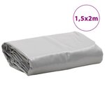 vidaXL Bâche gris 1 5x2 m 650 g/m²