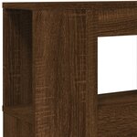 vidaXL Tête de lit à LED chêne marron 140x18 5x103 5cm bois ingénierie