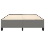 vidaXL Cadre de lit sans matelas gris foncé 140x200 cm tissu