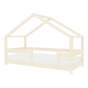 Lit cabane enfant LUCKY 120 x 190 verni