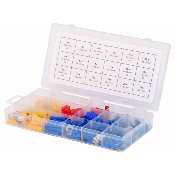 Ks tools assortiment de connecteurs à sertir 160 pcs