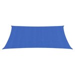 vidaXL Voile d'ombrage 160 g/m² rectangulaire bleu 5x7 m PEHD