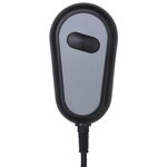 vidaXL Fauteuil inclinable électrique à oreilles noir tissu