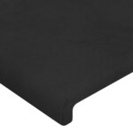 vidaXL Tête de lit à LED Noir 144x5x78/88 cm Velours
