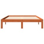 vidaXL Cadre de lit sans matelas cire marron 120x190cm bois pin massif