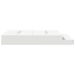 vidaXL Cadre de lit de rangement Blanc 140x200 cm