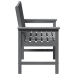 vidaXL Banc de jardin gris clair 120 cm HDPE