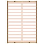 vidaXL Cadre de lit sans matelas marron miel 200x200 cm bois massif