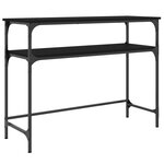 vidaXL Table console noir 100x35 5x75 cm bois d'ingénierie