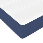 vidaXL Sommier à lattes de lit avec matelas Bleu 80x200 cm Tissu