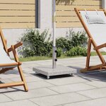 vidaXL Socle de parasol Granite 30 kg Carré Gris
