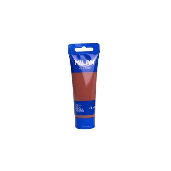 Tube 75ml peinture acrylique sienne brûlée