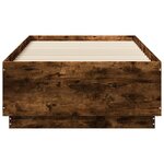 vidaXL Cadre de lit sans matelas chêne fumé 90x190 cm
