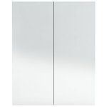 vidaXL Armoire à miroir de salle de bain 60x15x75 cm MDF Anthracite