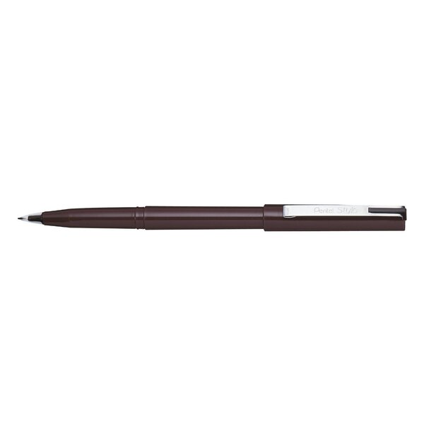 Stylo feutre jm 20 plume plastique tracé fin 0 45-0 55mm noir pentel