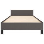 vidaXL Cadre de lit sans matelas gris 90x190 cm similicuir