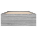 vidaXL Cadre de lit sonoma gris 90x200 cm