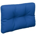 vidaXL Coussin de palette bleu royal 60x40x12 cm tissu