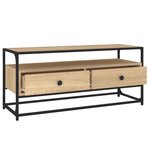 vidaXL Meuble TV chêne sonoma 100x35x45 cm bois d'ingénierie